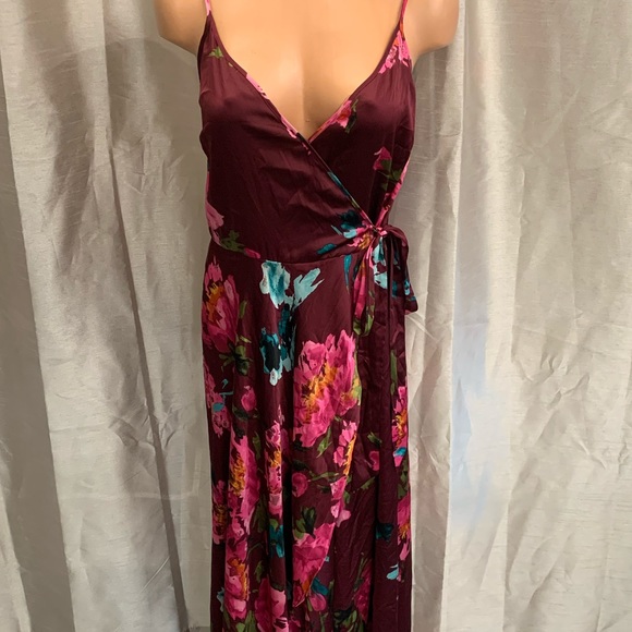 Beautiful Boho Floral Faux Wrap Maxi - Picture 2 of 3